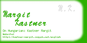 margit kastner business card